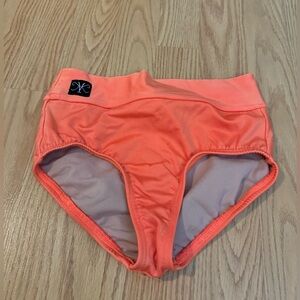 Girls Dance Briefs. Neon orange. Kandi Kouture. Size child large.